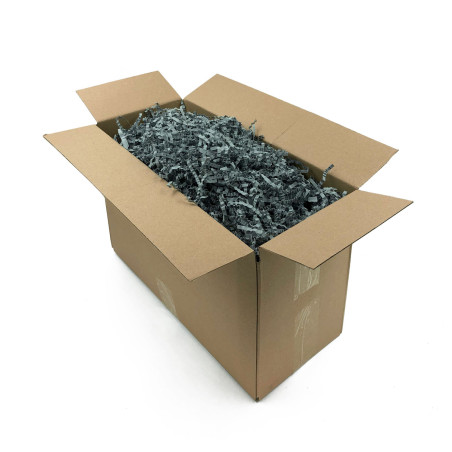 Starre graue Papierwolle – 4 mm, 1 kg