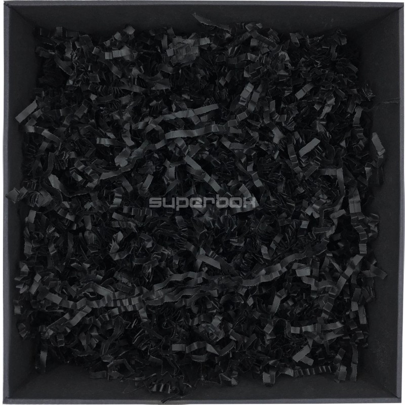 Standžios juodos popieriaus drožlės - 4 mm, 1 kg