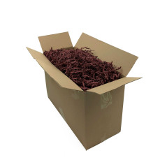Starre kastanienbraune Papierwolle – 4 mm, 1 kg