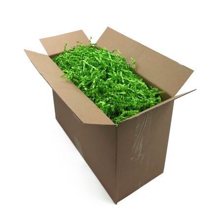 Starre hellgrüne Papierwolle – 4 mm, 1 kg