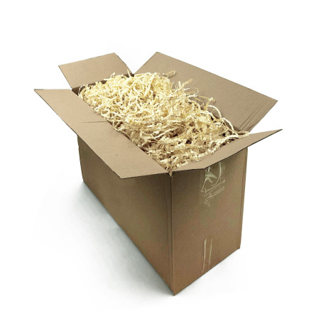 Starre cremefarbene Papierwolle – 4 mm, 1 kg