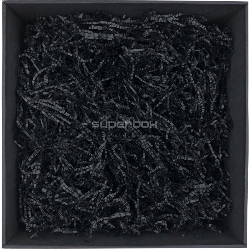 Standžios juodos popieriaus drožlės - 2 mm, 1 kg
