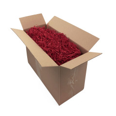 Starre rote Papierwolle – 2 mm, 1 kg