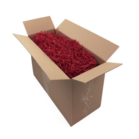 Starre rote Papierwolle – 2 mm, 1 kg