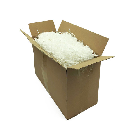 Starre weiße Papierwolle – 2 mm, 1 kg