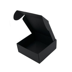 Schwarze große quadratische Geschenkbox für Kosmetik
