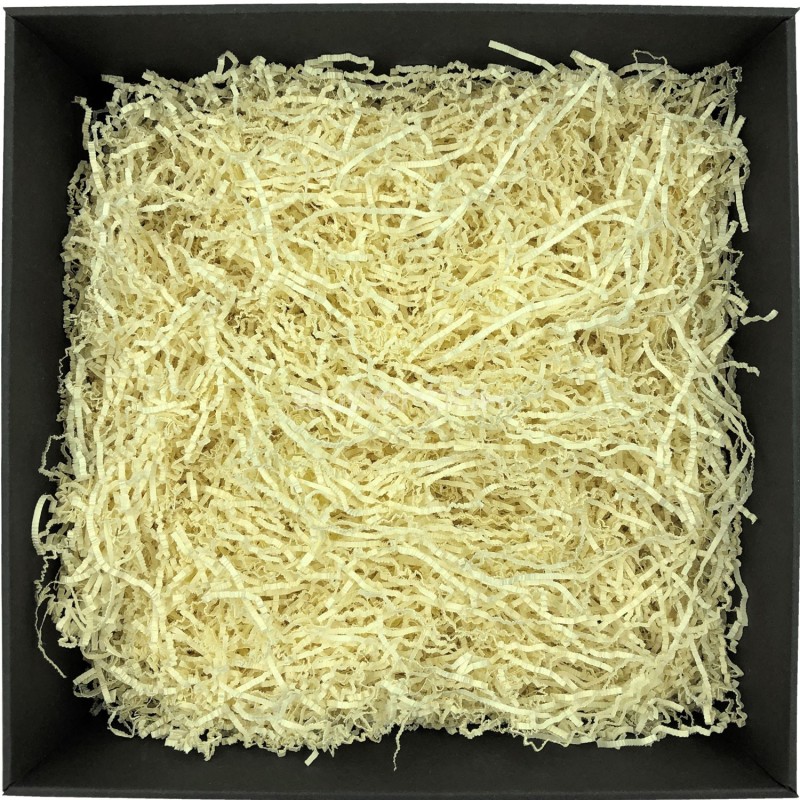 Standžios kreminės popieriaus drožlės - 2 mm, 1 kg