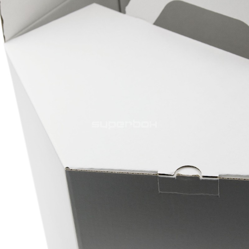 Weiße Geschenkbox für litauische Baumkuchen, 50 cm Höhe