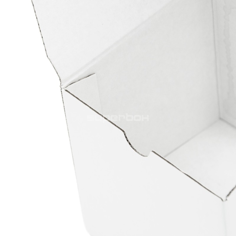 Weiße Würfel-Geschenkbox mit klarem Fenster für Kerzenverpackung