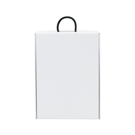 White gift box with handle