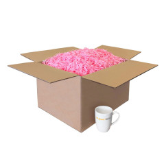 Hellrosa Papierwolle, 1 kg