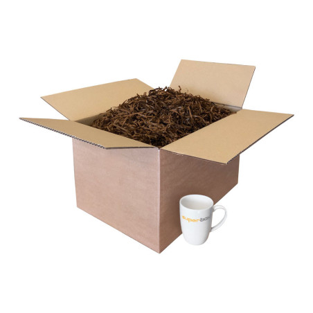 Schokoladenbraune Papierwolle, 1 kg