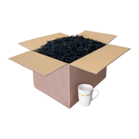 Schwarze Papierwolle, 1 kg