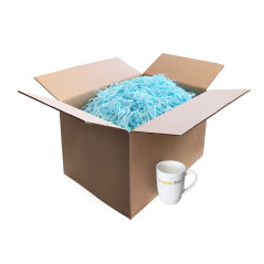 Minzgrüne Papierwolle, 1 kg