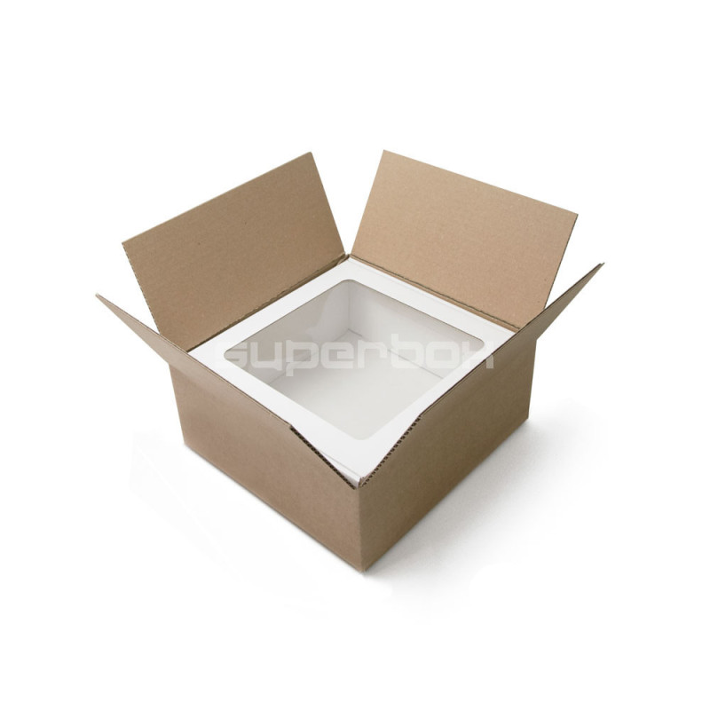Braune Versand- und Verpackungs-Quadratbox