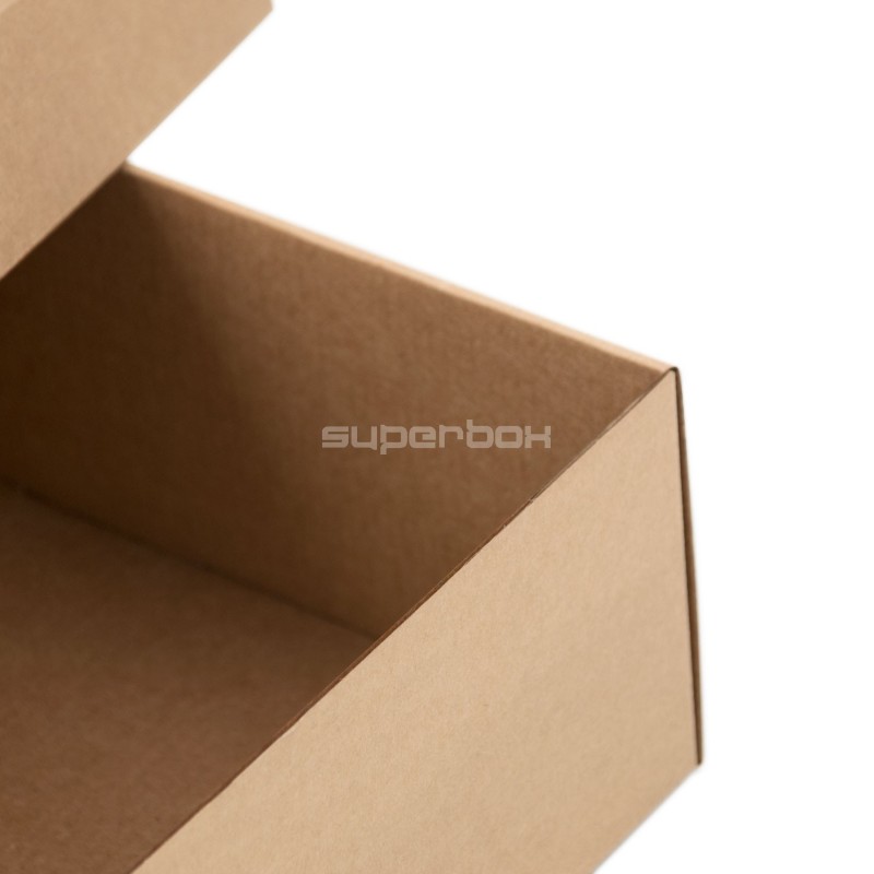 Braune Geschenkbox mit Deckel, 10 cm hoch