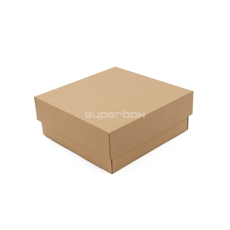 Brown Square Box of 8 cm Height with a Lid Brown Square Box of 8 cm Height with a Lid