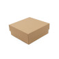 Brown Square Box of 8 cm Height with a Lid Brown Square Box of 8 cm Height with a Lid