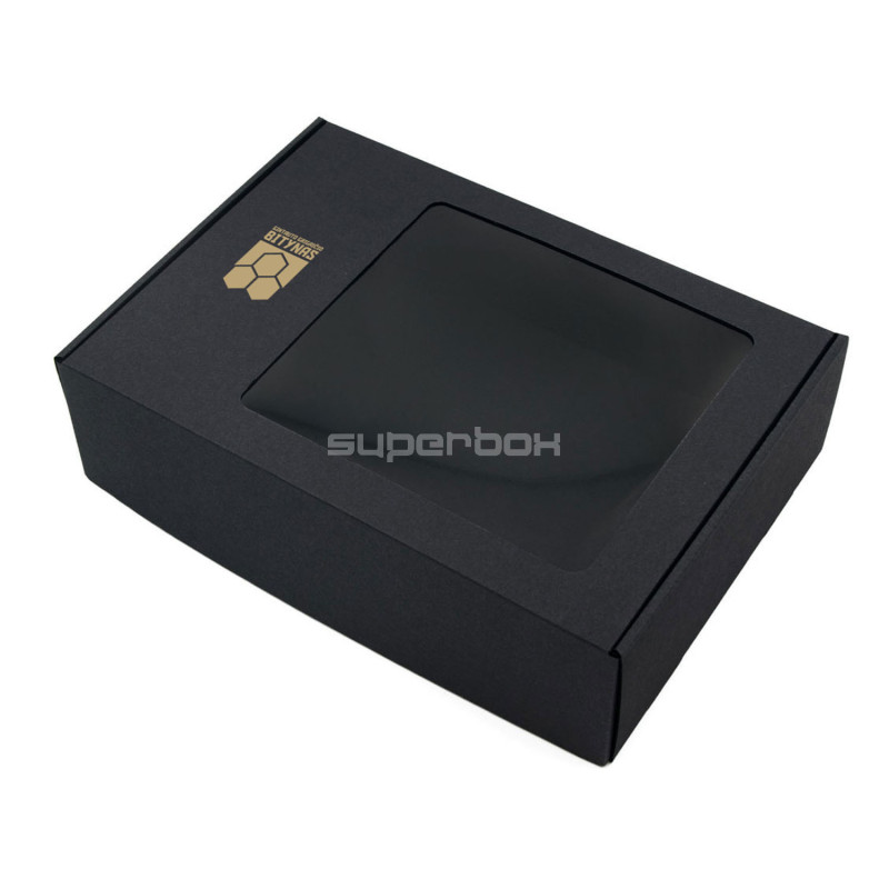 Schwarze A4-Geschenkbox mit Platz für Logo