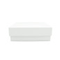 White Square Deep Medium Size Gift Box with a Lid