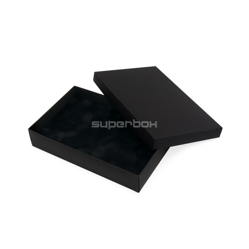 Schwarzes Samteinlage für Box 195x125x35 mm