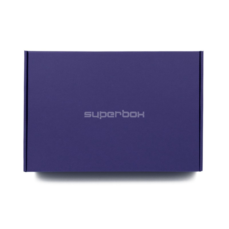 Blaue Premium-Geschenkschachtel im A4-Format für Produkte