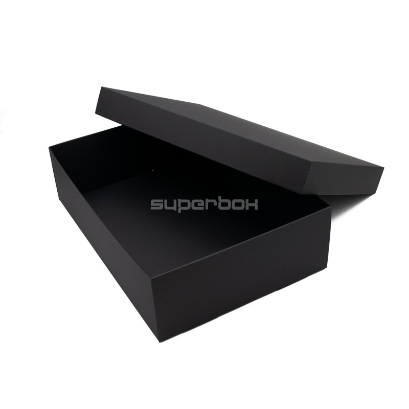 Riesige schwarze Geschenkbox mit Deckel