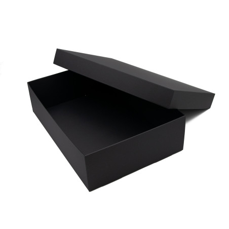 Riesige schwarze Geschenkbox mit Deckel