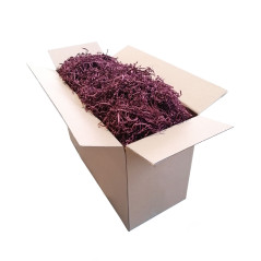 Starre kastanienbraune Papierwolle – 2 mm, 1 kg