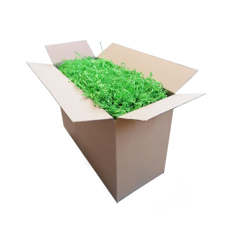 Starre grüne Papierwolle – 2 mm, 1 kg
