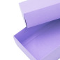Lila Box mit Deckel für Macarons | 200x110x50 mm | Superbox