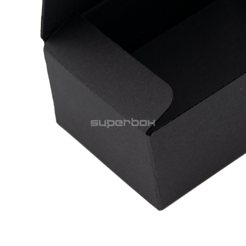 Beliebte schwarze Box mit Umschlagverschlussboden