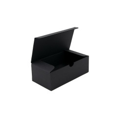 Beliebte schwarze Box mit Umschlagverschlussboden