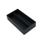 Schwarze zweiteilige Geschenkbox für Macarons | 200x110x50 mm