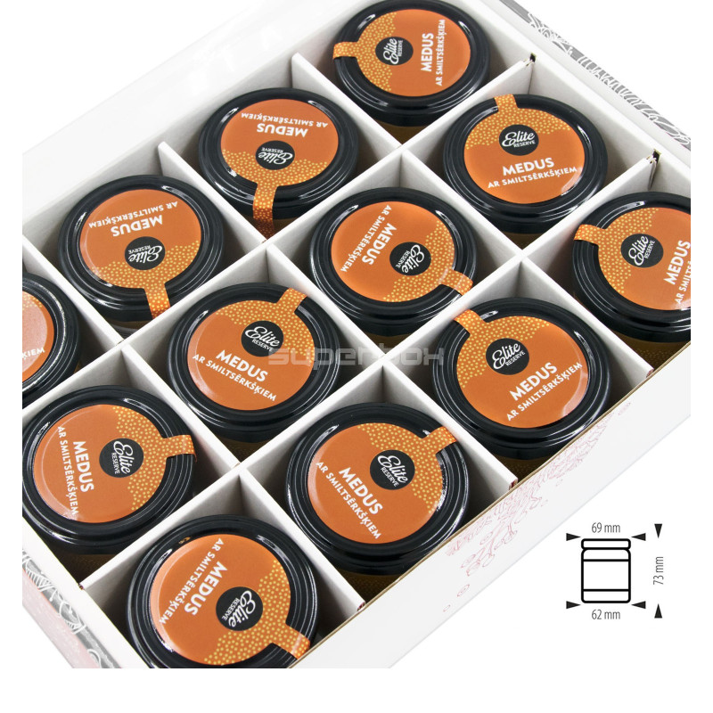 Weißes 12-Fächer-Einsatz für 21509 Box