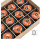 Brown 12 Grid Box