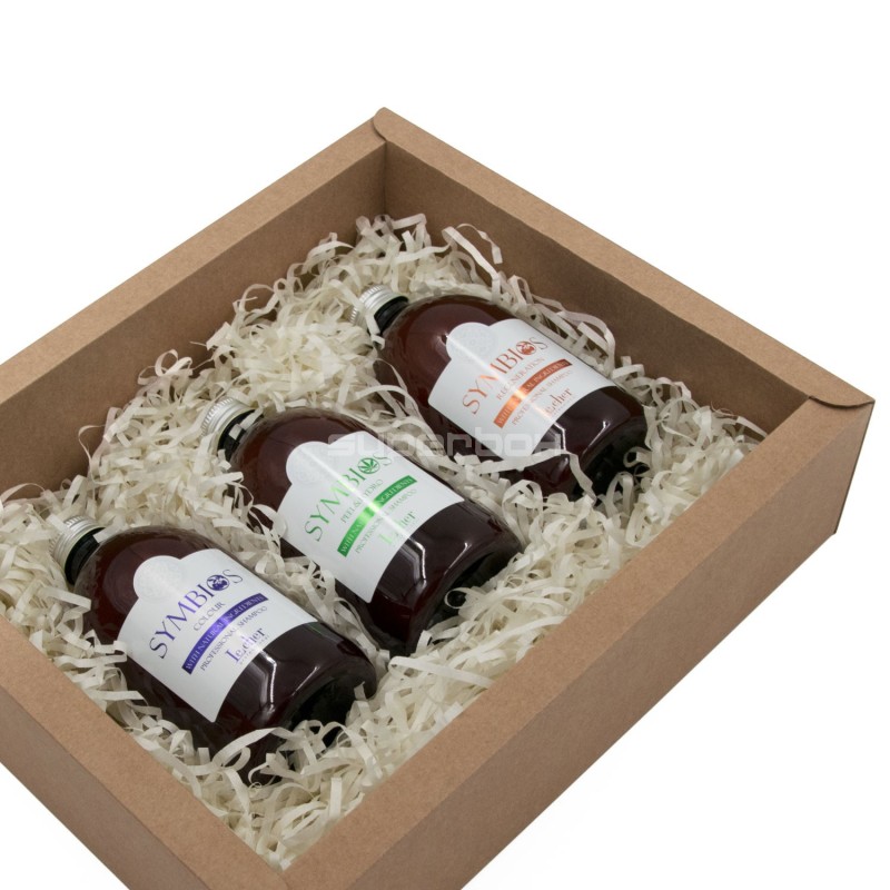 Elegante braune Geschenkverpackung im Streichholzschachtel-Stil mit Fenster