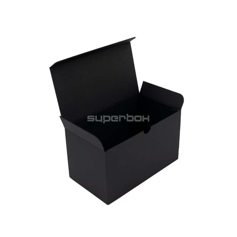Längliche schwarze Box für zwei Zylinderkerzen