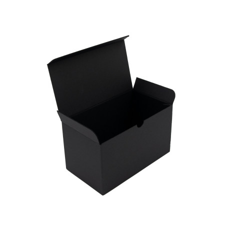 Längliche schwarze Box für zwei Zylinderkerzen