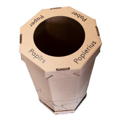Wellpapp-Recyclingbehälter für Papier