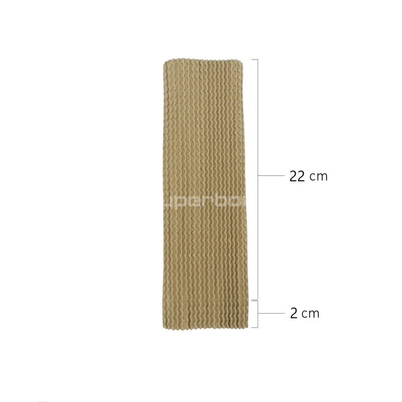 Wellpapp-Schutzmanschette für 24 cm Flasche, 0,5 l