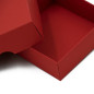 Rote Zweiteilige Quadratische Geschenkbox | 90x90x30 mm | Superbox