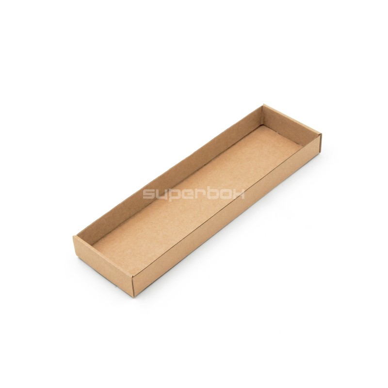Brown Narrow Tray for Packing Gift Sets, Length of 23 cm