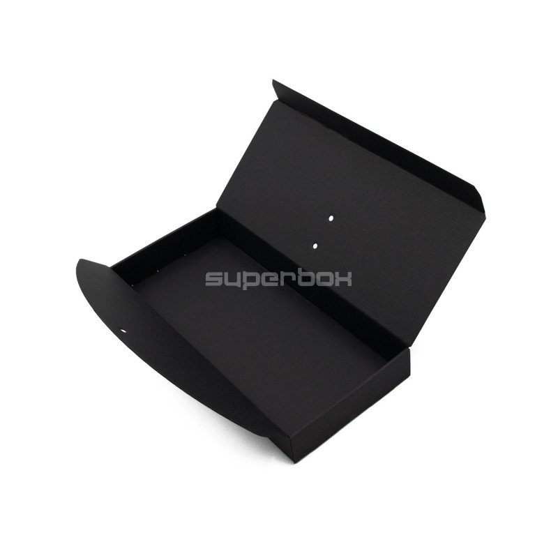 Schwarze längliche Box mit Schleife