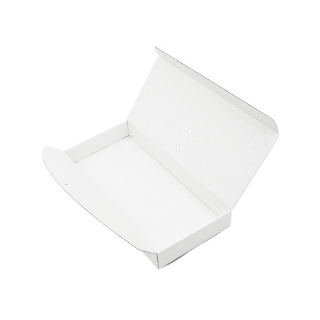 Weiße längliche Box mit Schleife