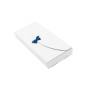 White Oblong Box with Ribbon Closure