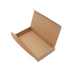 Braune längliche Box mit Schleife