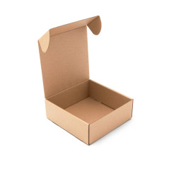 Quadratische Schnellfaltbox, 6 cm tief, für Versand