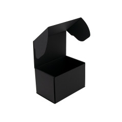 Kleine schwarze tiefe Geschenkbox