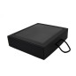 Black Large Gift Box of Suitcase Type with Window and Handle Black Large Gift Box of Suitcase Type with Window and Handle
